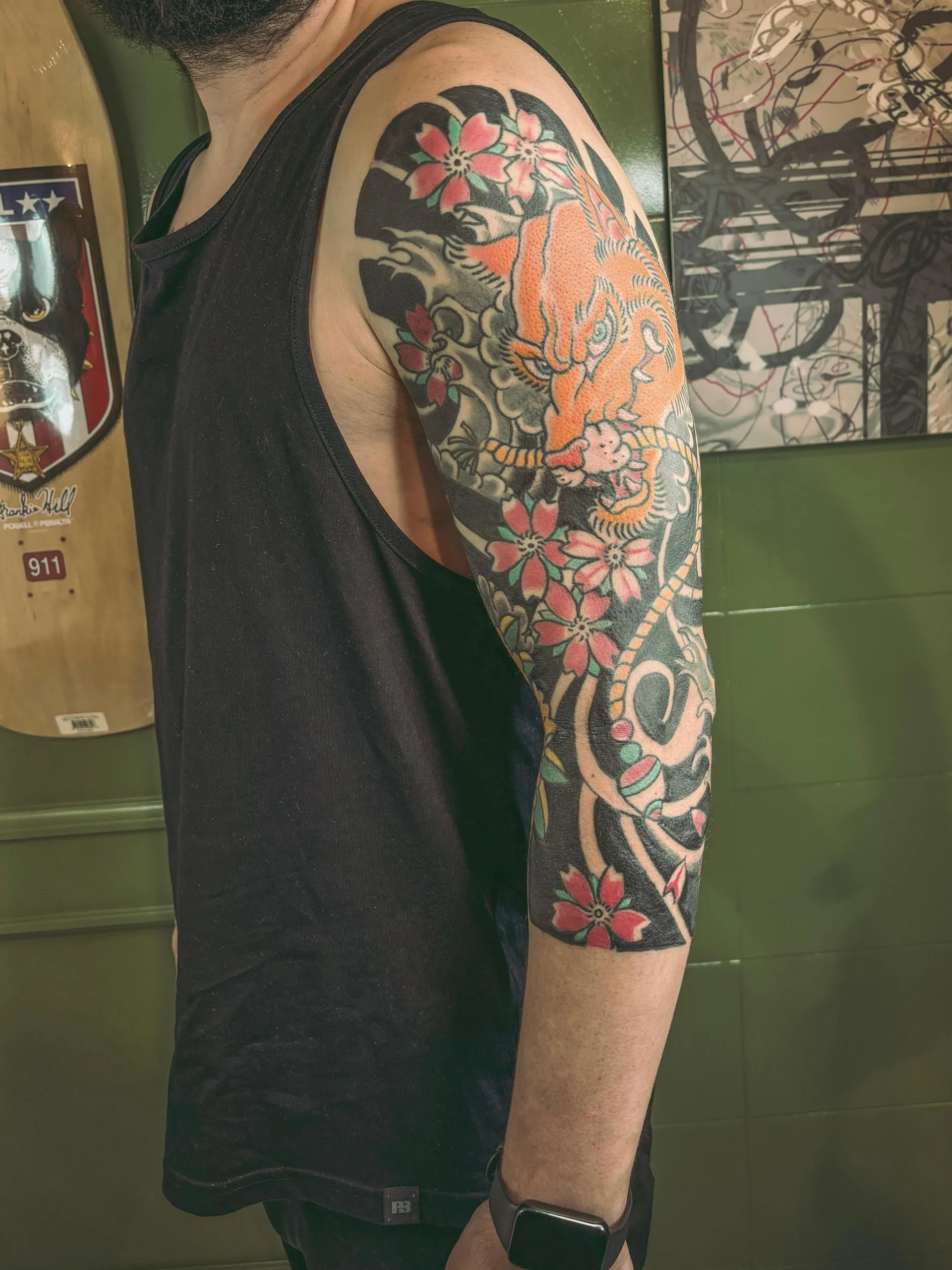 Tatuaje japonés · Qbos Body Art